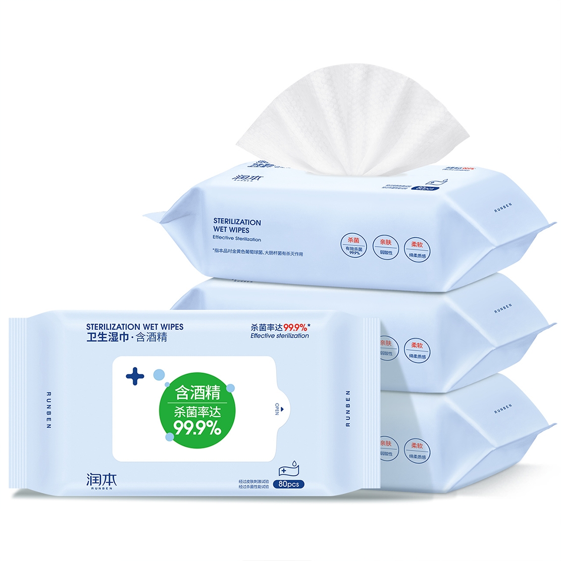 80 Pack Antibacterial Wipe Everest Products Co.,Ltd.